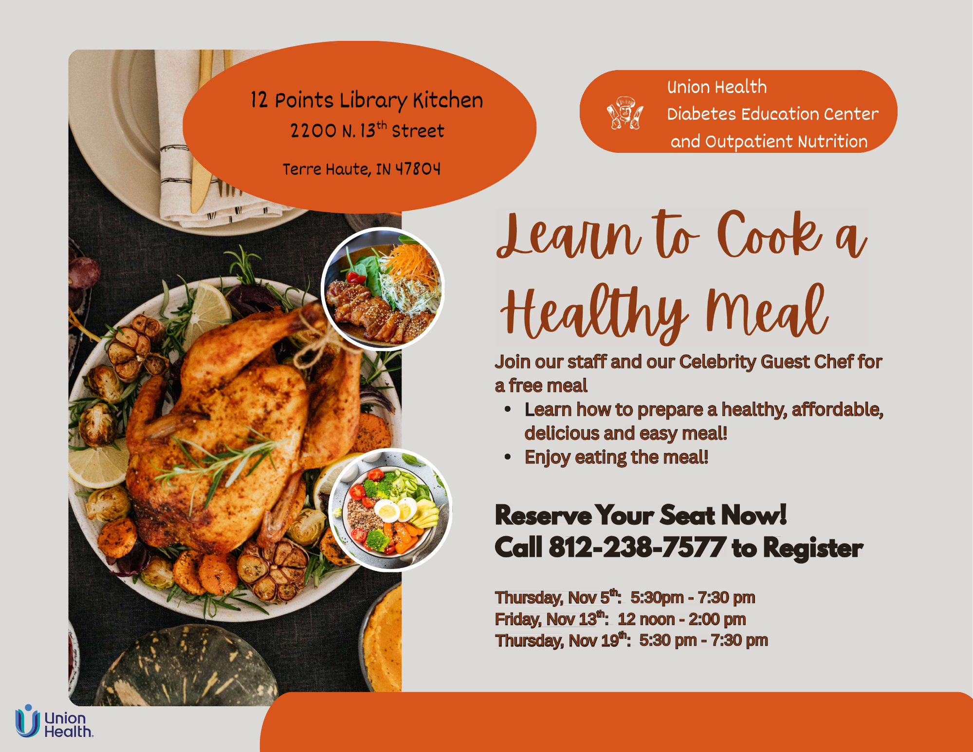 Learn to Cook a Healthy Meal!